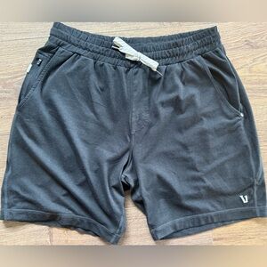 Vuori Men’s Athletic Ponto Lounge Shorts Gray Size S Drawstring